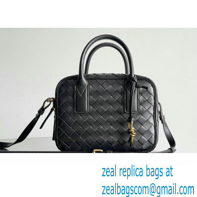 Bottega Veneta Small Getaway Intrecciato leather top handle bag with adjustable and detachable strap Black 2024