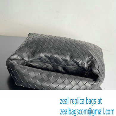 Bottega Veneta Small Hop Intrecciato leather shoulder bag Black 2023 - Click Image to Close