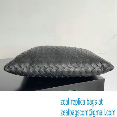 Bottega Veneta Small Hop Intrecciato leather shoulder bag Black 2023 - Click Image to Close