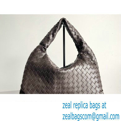 Bottega Veneta Small Hop Intrecciato leather shoulder bag Coffee 2023 - Click Image to Close