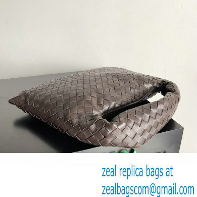 Bottega Veneta Small Hop Intrecciato leather shoulder bag Coffee 2023