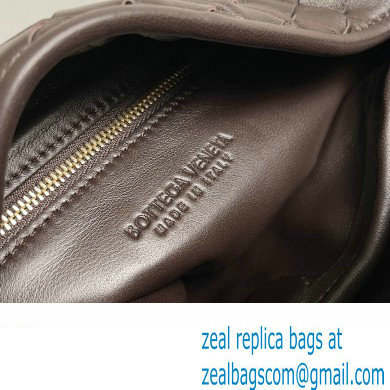 Bottega Veneta Small Hop Intrecciato leather shoulder bag Coffee 2023 - Click Image to Close