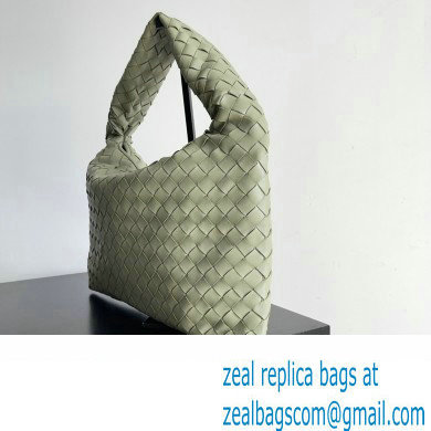 Bottega Veneta Small Hop Intrecciato leather shoulder bag Green 2023