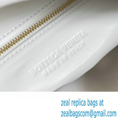 Bottega Veneta Small Hop Intrecciato leather shoulder bag White 2023 - Click Image to Close