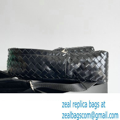 Bottega Veneta Small Intrecciato leather Backpack Bag Black 2023