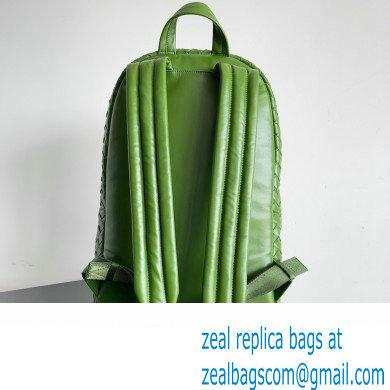 Bottega Veneta Small Intrecciato leather Backpack Bag Green 2023