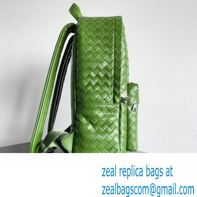 Bottega Veneta Small Intrecciato leather Backpack Bag Green 2023