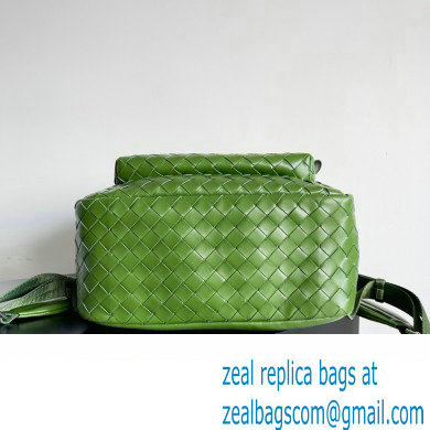 Bottega Veneta Small Intrecciato leather Backpack Bag Green 2023