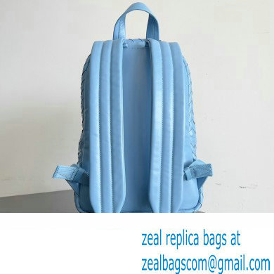 Bottega Veneta Small Intrecciato leather Backpack Bag Sky Blue 2023