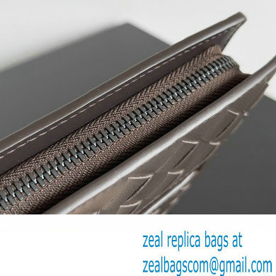 Bottega Veneta Small intrecciato leather document case With Wristlet Coffee 2023 - Click Image to Close