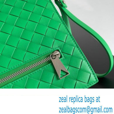 Bottega Veneta Small intrecciato leather document case With Wristlet Green 2023 - Click Image to Close