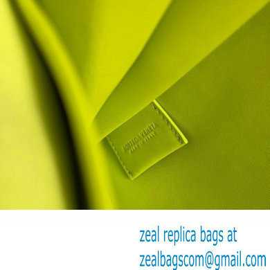 Bottega Veneta Small intrecciato leather document case With Wristlet Kiwi Green 2023 - Click Image to Close