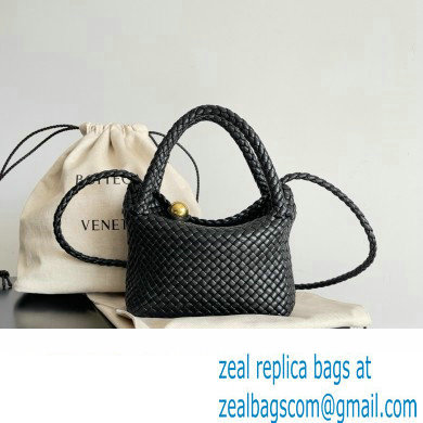 Bottega Veneta black calfskin Mini Tosca bag 2024