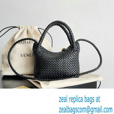 Bottega Veneta black calfskin Mini Tosca bag 2024