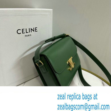 CELINE Classique Triomphe Bag in shiny calfskin Amazone 2024