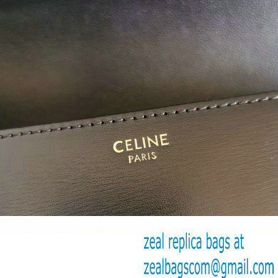 CELINE Classique Triomphe Bag in shiny calfskin BLACK/GOLD 2024 - Click Image to Close