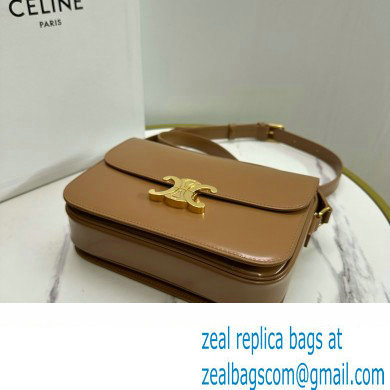 CELINE Classique Triomphe Bag in shiny calfskin BRONZE 2024 - Click Image to Close