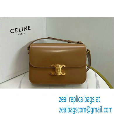 CELINE Classique Triomphe Bag in shiny calfskin BRONZE 2024 - Click Image to Close