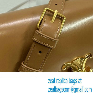 CELINE Classique Triomphe Bag in shiny calfskin BRONZE 2024