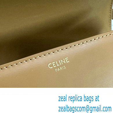 CELINE Classique Triomphe Bag in shiny calfskin BRONZE 2024