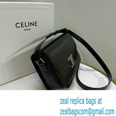 CELINE Classique Triomphe Bag in shiny calfskin black/silver 2024 - Click Image to Close