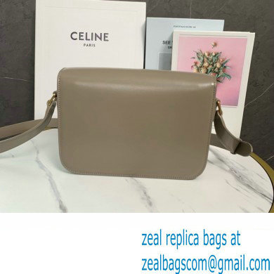 CELINE Classique Triomphe Bag in shiny calfskin pebble 2024