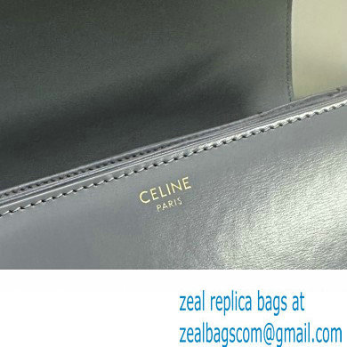 CELINE Classique Triomphe Bag in shiny calfskin zinc 2024