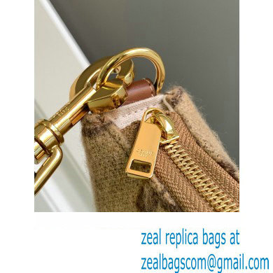 CELINE Medium Ava Strap Bag in textile with triomphe Camel 2023