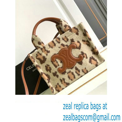 CELINE small cabas thais in LEOPARD TEXTILE AND CALFSKIN Leopard 2023 - Click Image to Close