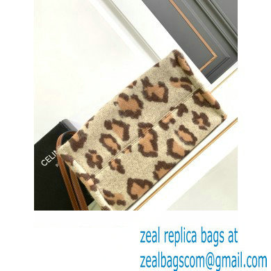 CELINE small cabas thais in LEOPARD TEXTILE AND CALFSKIN Leopard 2023