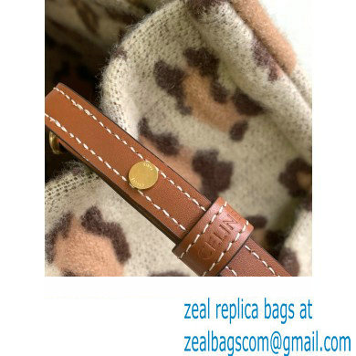 CELINE small cabas thais in LEOPARD TEXTILE AND CALFSKIN Leopard 2023 - Click Image to Close