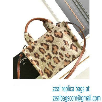 CELINE small cabas thais in LEOPARD TEXTILE AND CALFSKIN Leopard 2023 - Click Image to Close