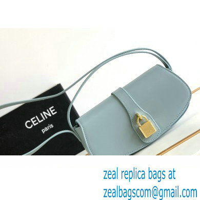 Celine CLUTCH ON STRAP TABOU Bag in Smooth calfskin Ice blue