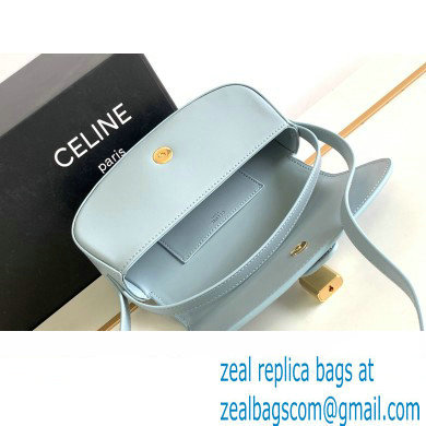 Celine CLUTCH ON STRAP TABOU Bag in Smooth calfskin Ice blue - Click Image to Close