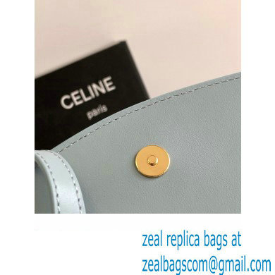 Celine CLUTCH ON STRAP TABOU Bag in Smooth calfskin Ice blue - Click Image to Close