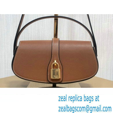 Celine CLUTCH ON STRAP TABOU Bag in Smooth calfskin Tan