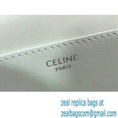 Celine CLUTCH ON STRAP TABOU Bag in Smooth calfskin White - Click Image to Close