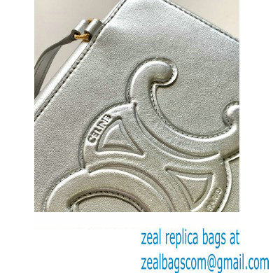 Celine FOLDED CUBE BAG in Smooth Calfskin Silver