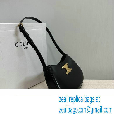 Celine MEDIUM TILLY BAG in shiny calfskin Black 2024 - Click Image to Close