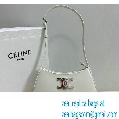 Celine MEDIUM TILLY BAG in shiny calfskin White 2024 - Click Image to Close