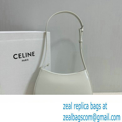 Celine MEDIUM TILLY BAG in shiny calfskin White 2024 - Click Image to Close