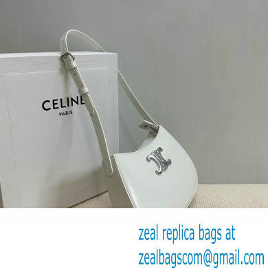 Celine MEDIUM TILLY BAG in shiny calfskin White 2024