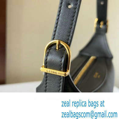 Celine MINI ROMY Bag in SUPPLE CALFSKIN Black 2024 - Click Image to Close