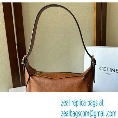 Celine MINI ROMY Bag in SUPPLE CALFSKIN Brown 2024 - Click Image to Close