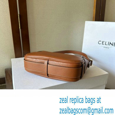 Celine MINI ROMY Bag in SUPPLE CALFSKIN Brown 2024 - Click Image to Close