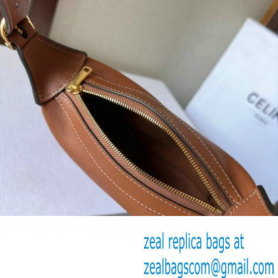 Celine MINI ROMY Bag in SUPPLE CALFSKIN Brown 2024 - Click Image to Close