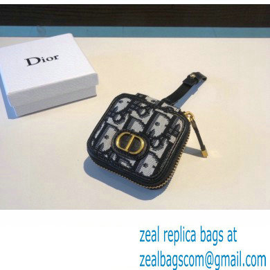 DIOR BLUE OBLIQUE EARBUD CASE 2023