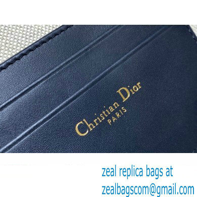 Dior 30 Montaigne D-Cosy Mini Bag in Blue Dior Oblique Jacquard
