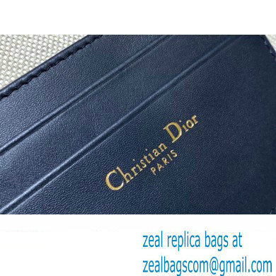 Dior 30 Montaigne D-Cosy Mini Bag in Blue Dior Oblique Jacquard