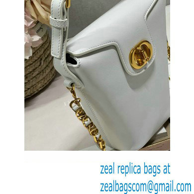 Dior 30 Montaigne Mini Bucket Bag In Calfskin White 2024